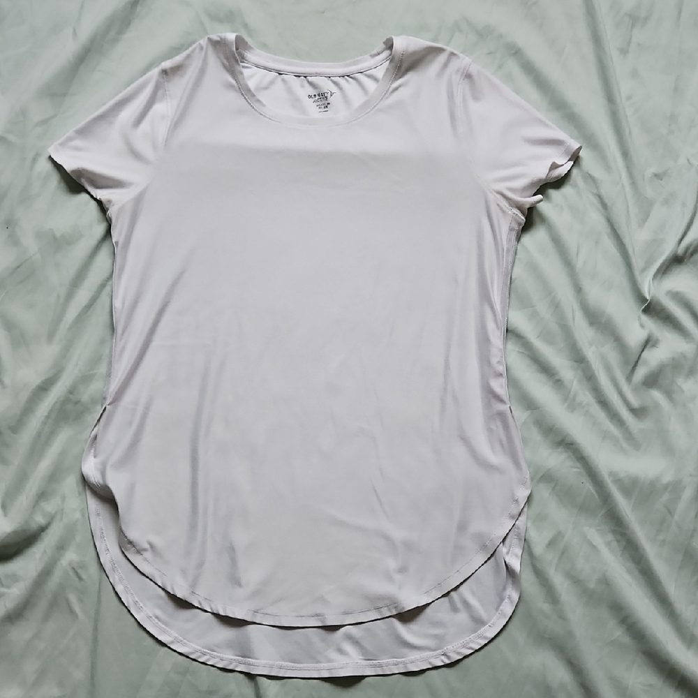 Old Navy Women's White Short Sleeve Top, Size XL